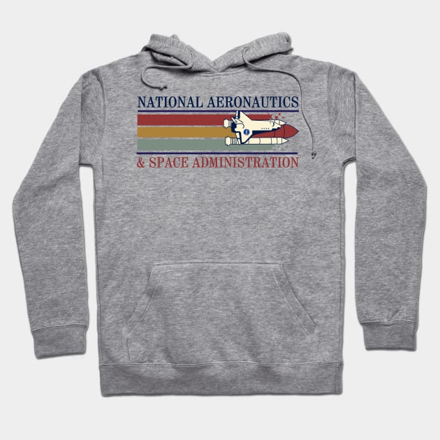 Retro Nasa Stripes Hoodie by OniSide